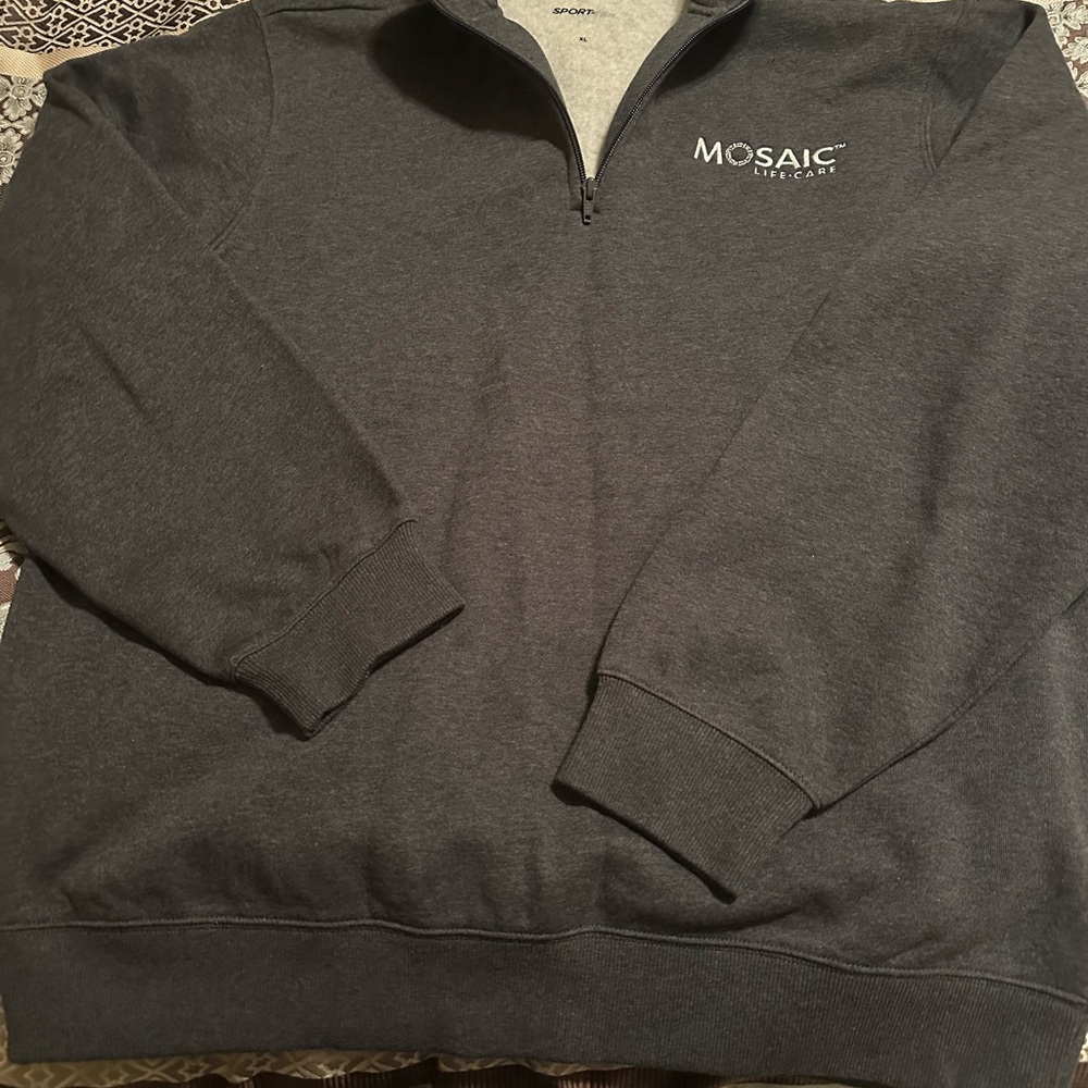 Sport-Tek Charcoal Zip-Up Sweater